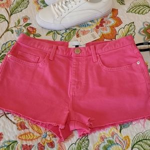 Current Elliott Pink Boyfriend Short sz 26